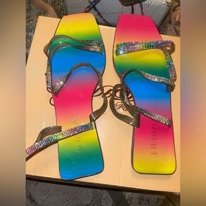 Rainbow sandals